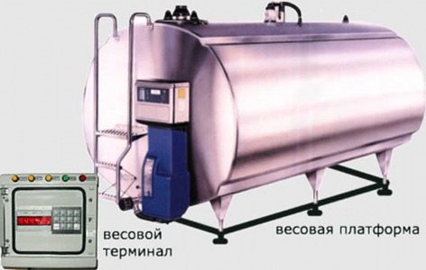 Весы для емкостей молока